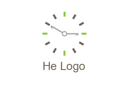 keys in clock rental logo