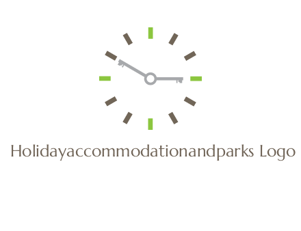 keys in clock rental logo