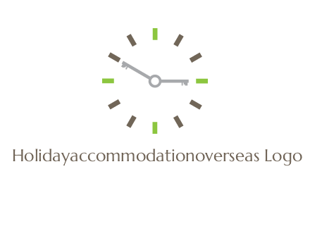 keys in clock rental logo