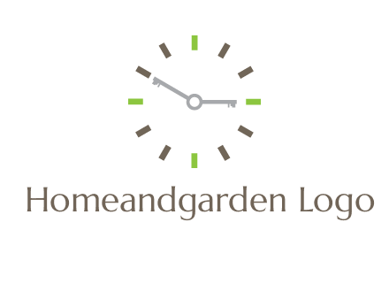 keys in clock rental logo
