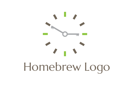 keys in clock rental logo