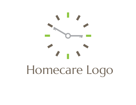 keys in clock rental logo