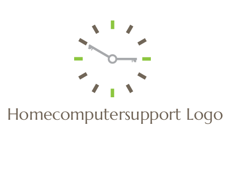 keys in clock rental logo