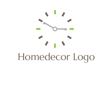 keys in clock rental logo
