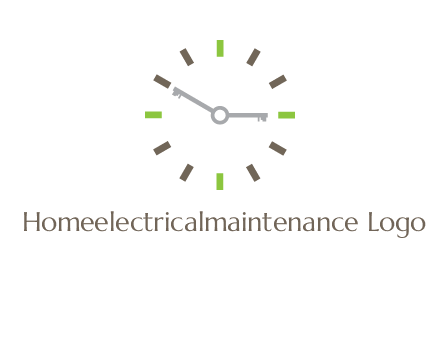 keys in clock rental logo