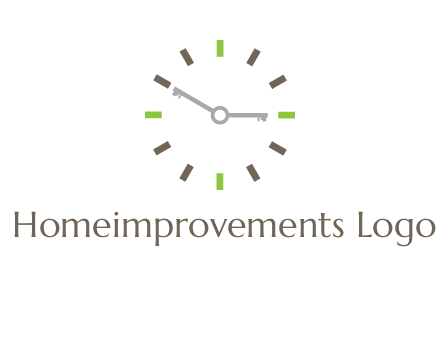 keys in clock rental logo