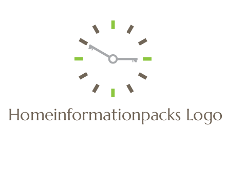 keys in clock rental logo