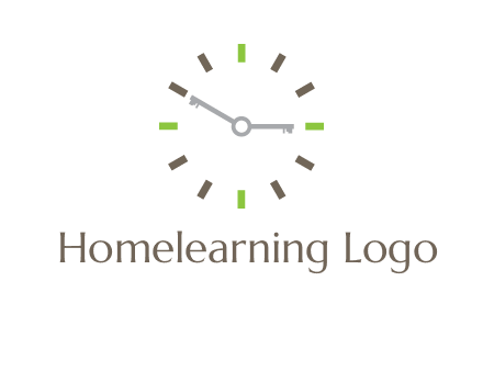 keys in clock rental logo