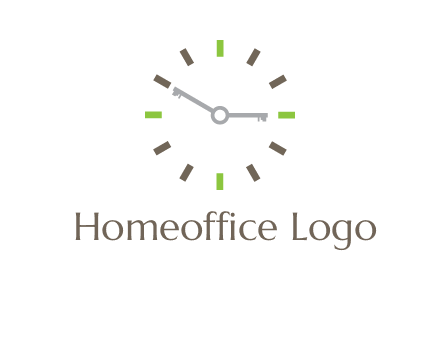 keys in clock rental logo
