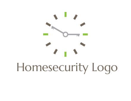 keys in clock rental logo