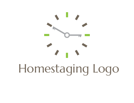 keys in clock rental logo