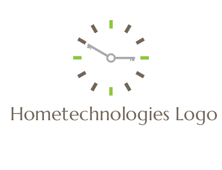 keys in clock rental logo