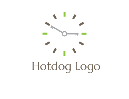 keys in clock rental logo