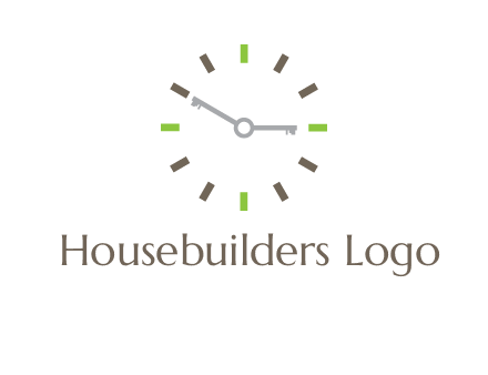 keys in clock rental logo