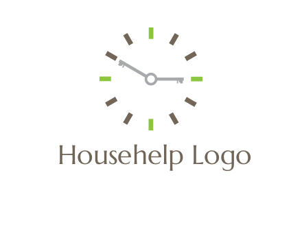 keys in clock rental logo