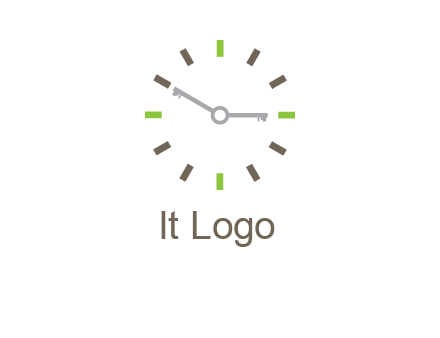 keys in clock rental logo
