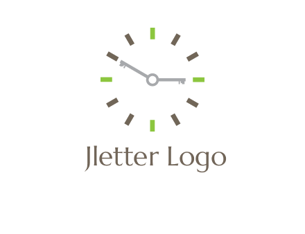 keys in clock rental logo