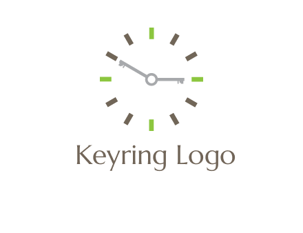 keys in clock rental logo