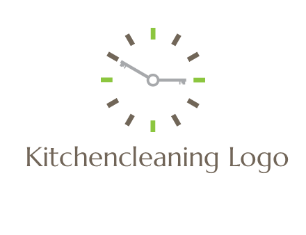 keys in clock rental logo