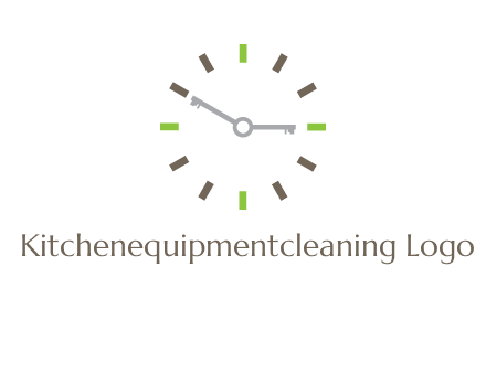 keys in clock rental logo
