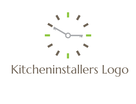 keys in clock rental logo