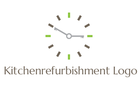 keys in clock rental logo