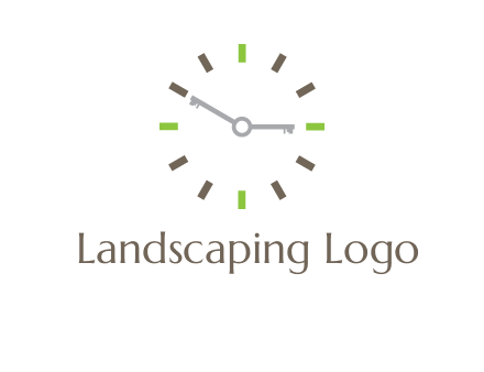keys in clock rental logo