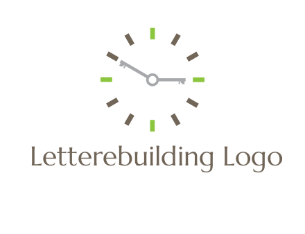 keys in clock rental logo