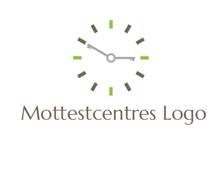 keys in clock rental logo