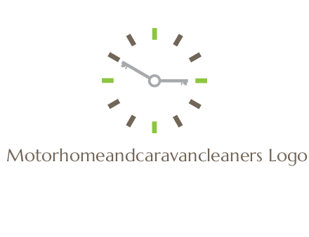 keys in clock rental logo