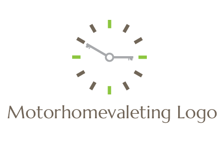 keys in clock rental logo