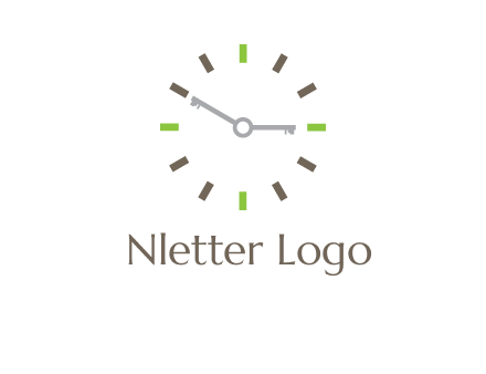 keys in clock rental logo