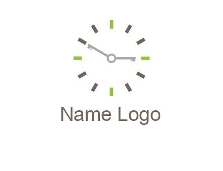 keys in clock rental logo