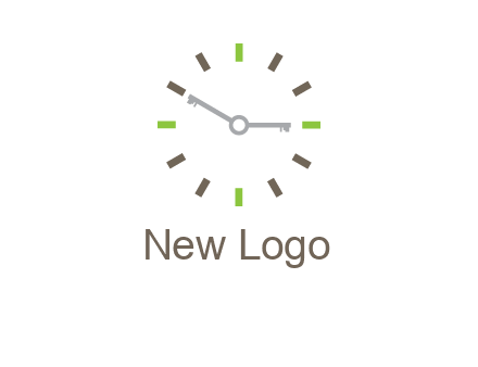 keys in clock rental logo