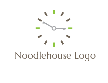keys in clock rental logo
