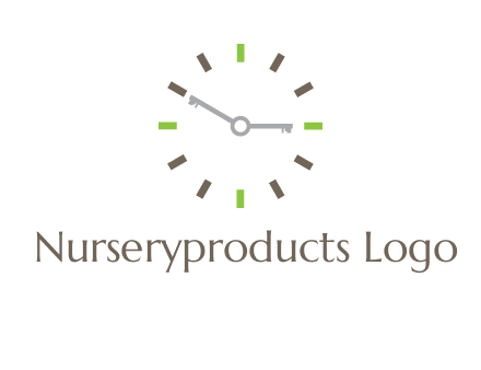 keys in clock rental logo
