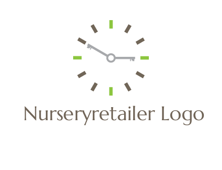 keys in clock rental logo