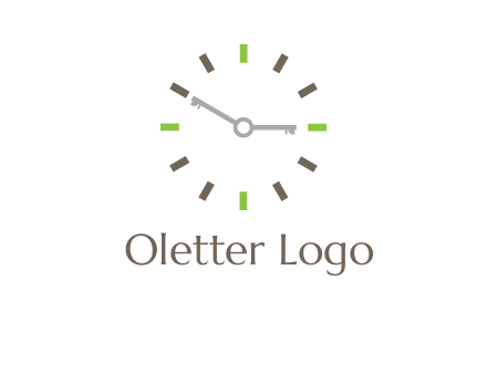 keys in clock rental logo