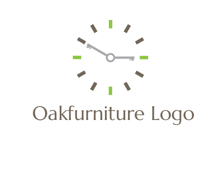 keys in clock rental logo