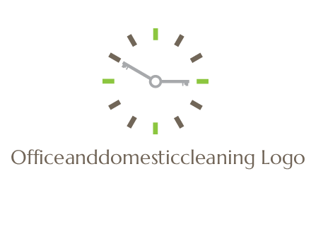 keys in clock rental logo