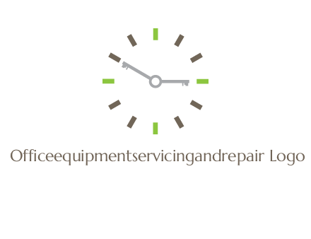 keys in clock rental logo