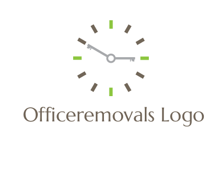 keys in clock rental logo