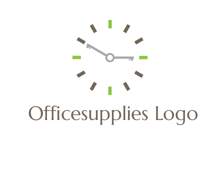 keys in clock rental logo