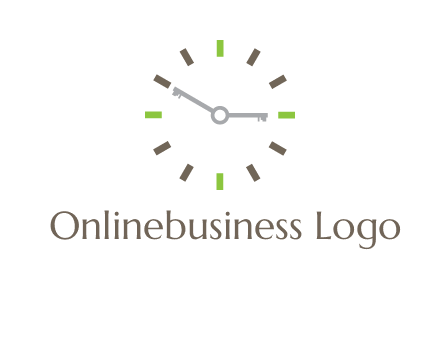 keys in clock rental logo