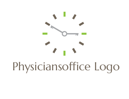 keys in clock rental logo