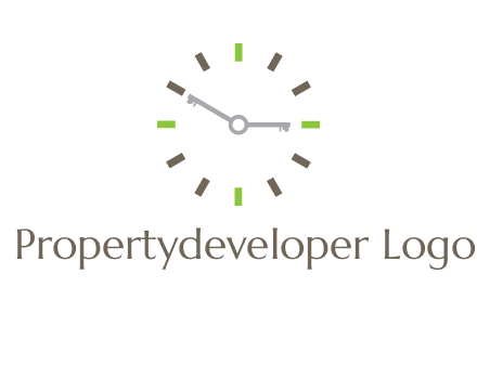 keys in clock rental logo