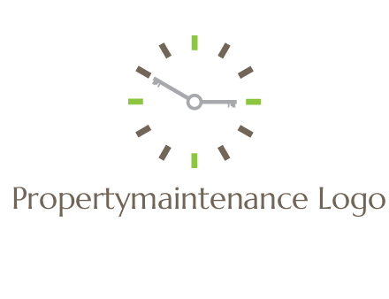 keys in clock rental logo