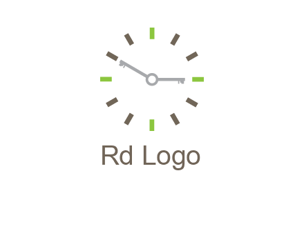 keys in clock rental logo