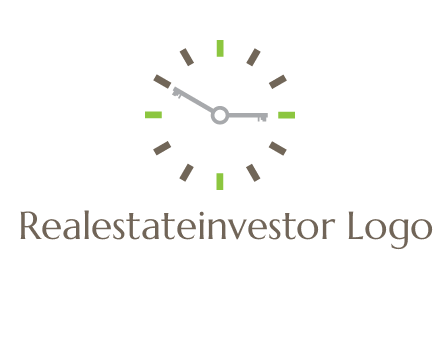 keys in clock rental logo