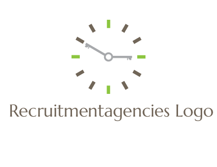 keys in clock rental logo